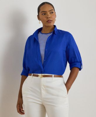 Lauren Ralph Lauren - Plus Size Relaxed Fit Shirt