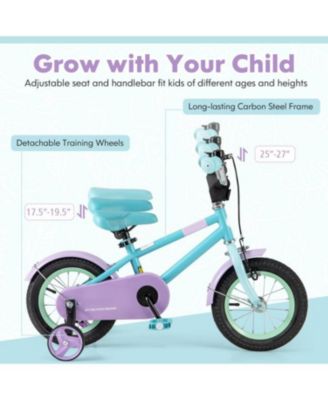 12-Inch Kids Bike with Adjustable Handlebar and Saddle