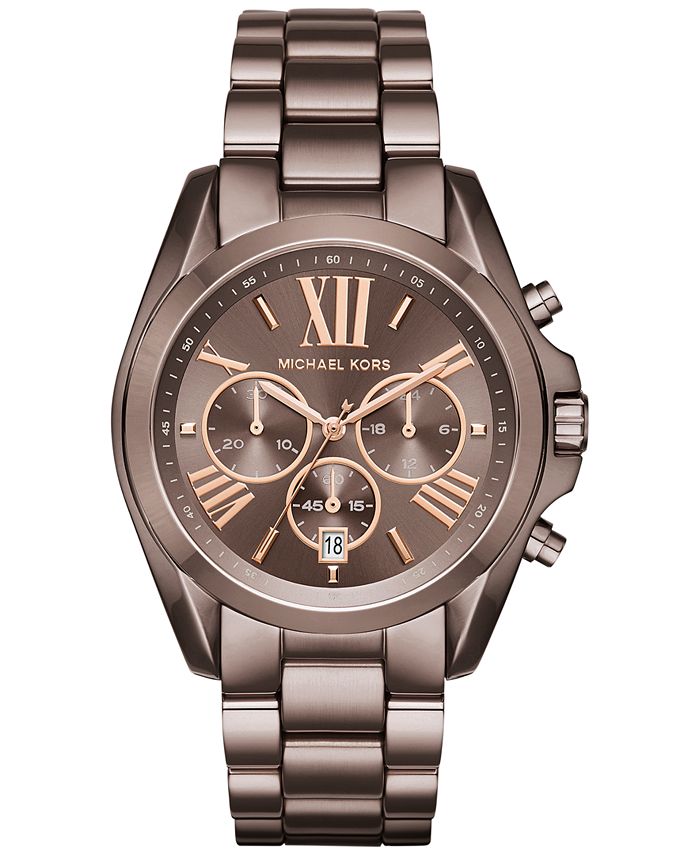 Michael Kors Women s Chronograph Bradshaw Sable Ion Plated