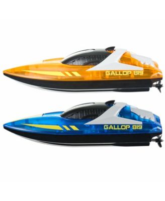 2.4GHz RC Racing Boat Set with LED Lights, Waterproof Design and Extra Batteries