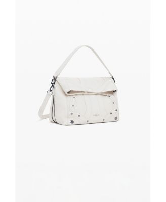 Women's Bolso efecto piel bordados mediano