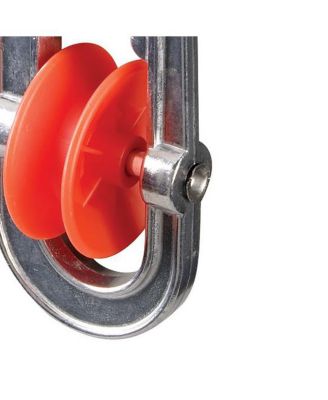 Metal Clothesline Spreader, Silver and Red