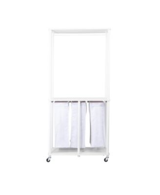 3-Bag Laundry Center, White