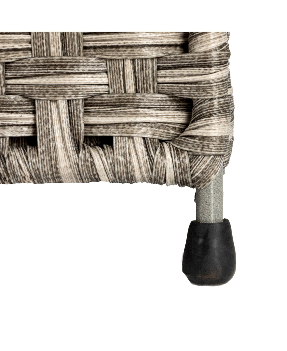 Household Essentials Handwoven Laundry Hamper, Gray