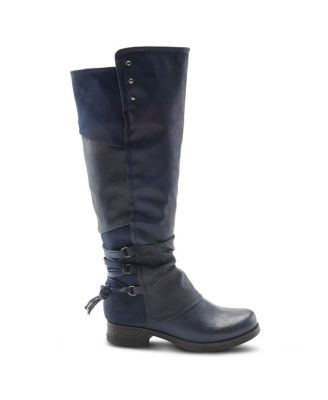 Women’s MAXIE Back Lace Detail Faux Fur Lined Tall Boot