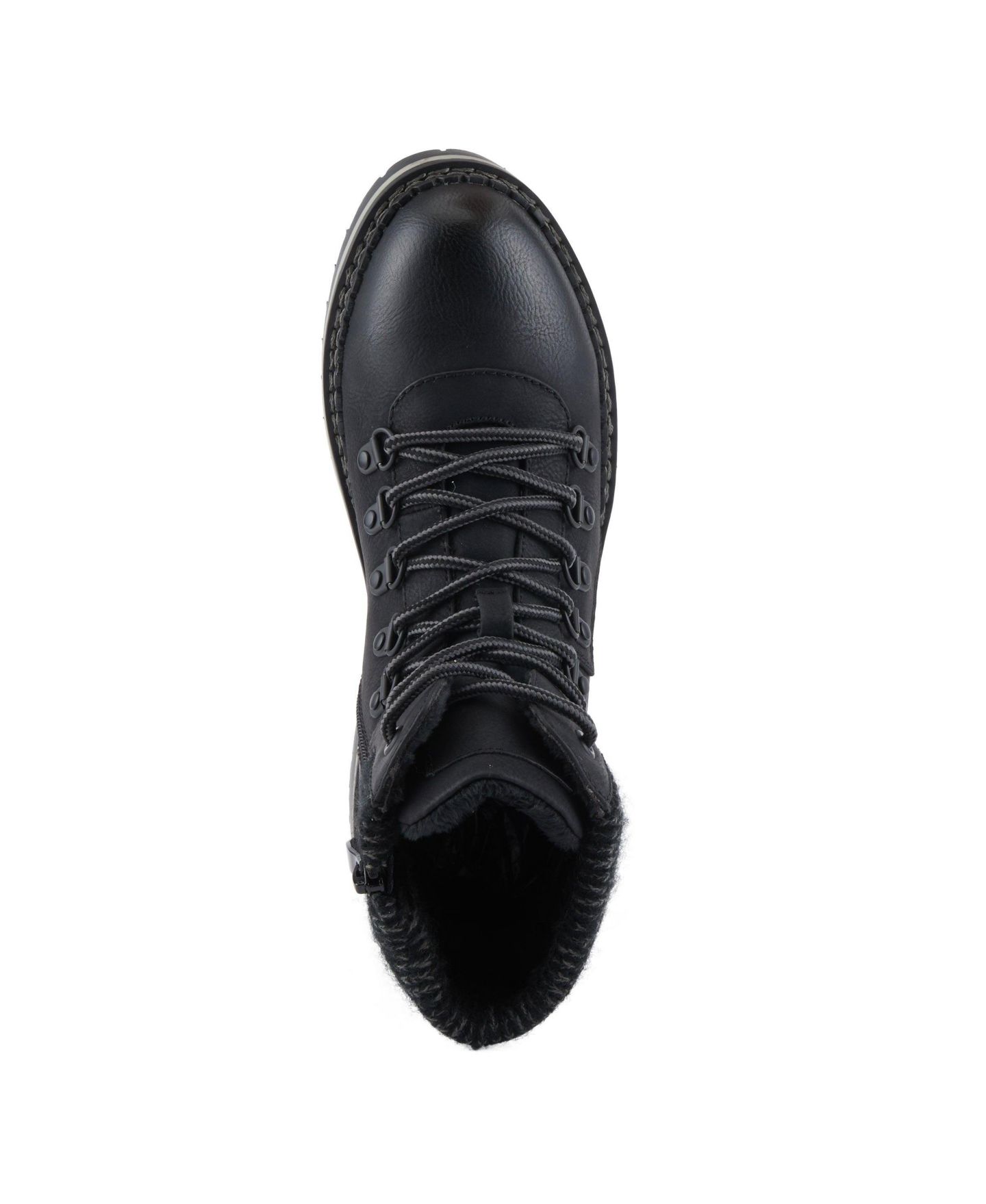 Женские ботинки Patrizia Hiker-Inspired Sweater Collar Lug Sole Boot, цвет: Чёрный — фото 3