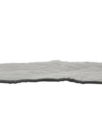 Quilted Table Leaf Storage Bag, Gray with Charcoal Trim