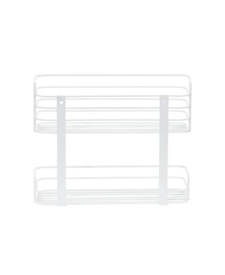 2 Tier Door Mount Cabinet Organizer, White