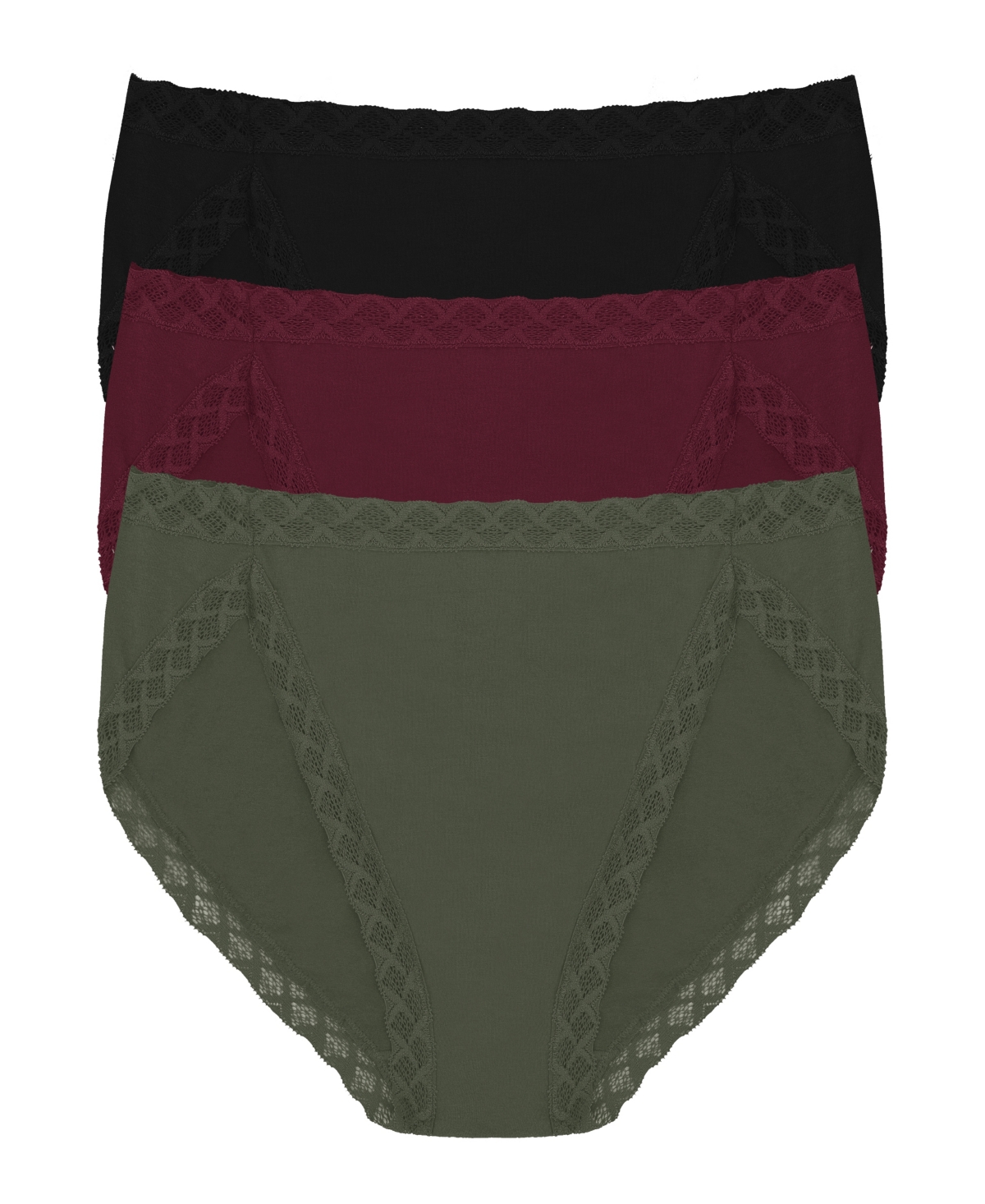 Natori Bliss French Cut Brief Underwear 3-pack 152058mp In Multi