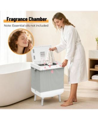 Foldable Towel Warmer 35L Large Capacity with Smart Touch Control, Fast Heating, Fragrance Chamber, and Child Lock