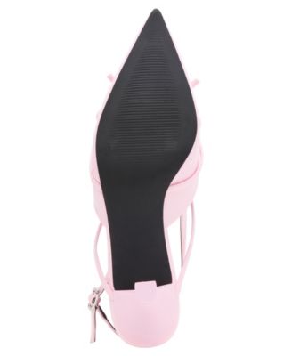 Women's Vixen Bow Slingback Kitten Heel Pumps