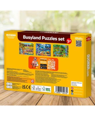 100 Piece Puzzles for Kids Ages 6-8 – Intricately Illustrated Safari Animals Puzzle for Kids Ages 8-10 – Educational Busyland Game Packed