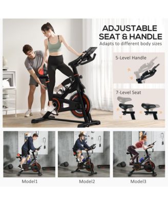 Adjustable Exercise Bike, Flywheel Indoor Stationary Bike