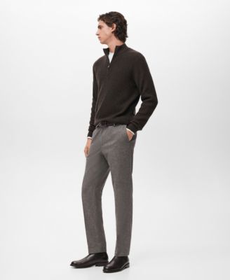 Men's Micro-Houndstooth Flannel Pants