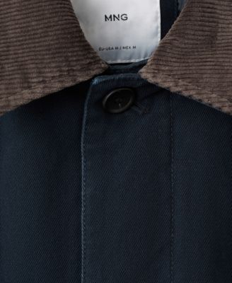 Men's Corduroy Collar Quilted Jacket