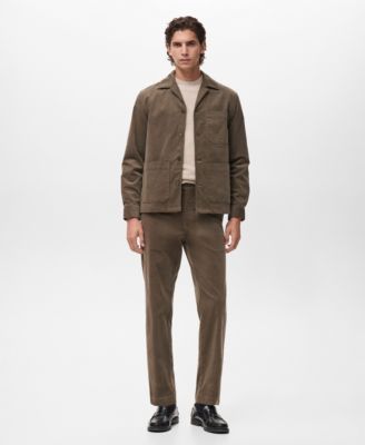 Men's Regular Fit Corduroy Cotton Pants