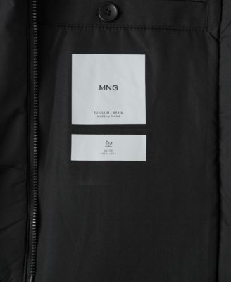 Men's Quilted Water-Repellent Trench Coat