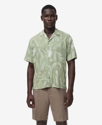 MANGO - Men's Fluid Relaxed-Fit Printed Shirt