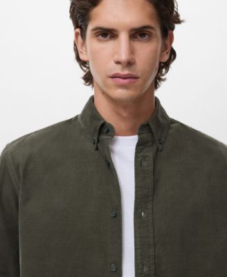 Men's Classic-Fit Micro-Corduroy Shirt