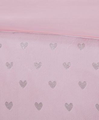 Rosalie Metallic Heart 4-Pc. Comforter Set, Full/Queen