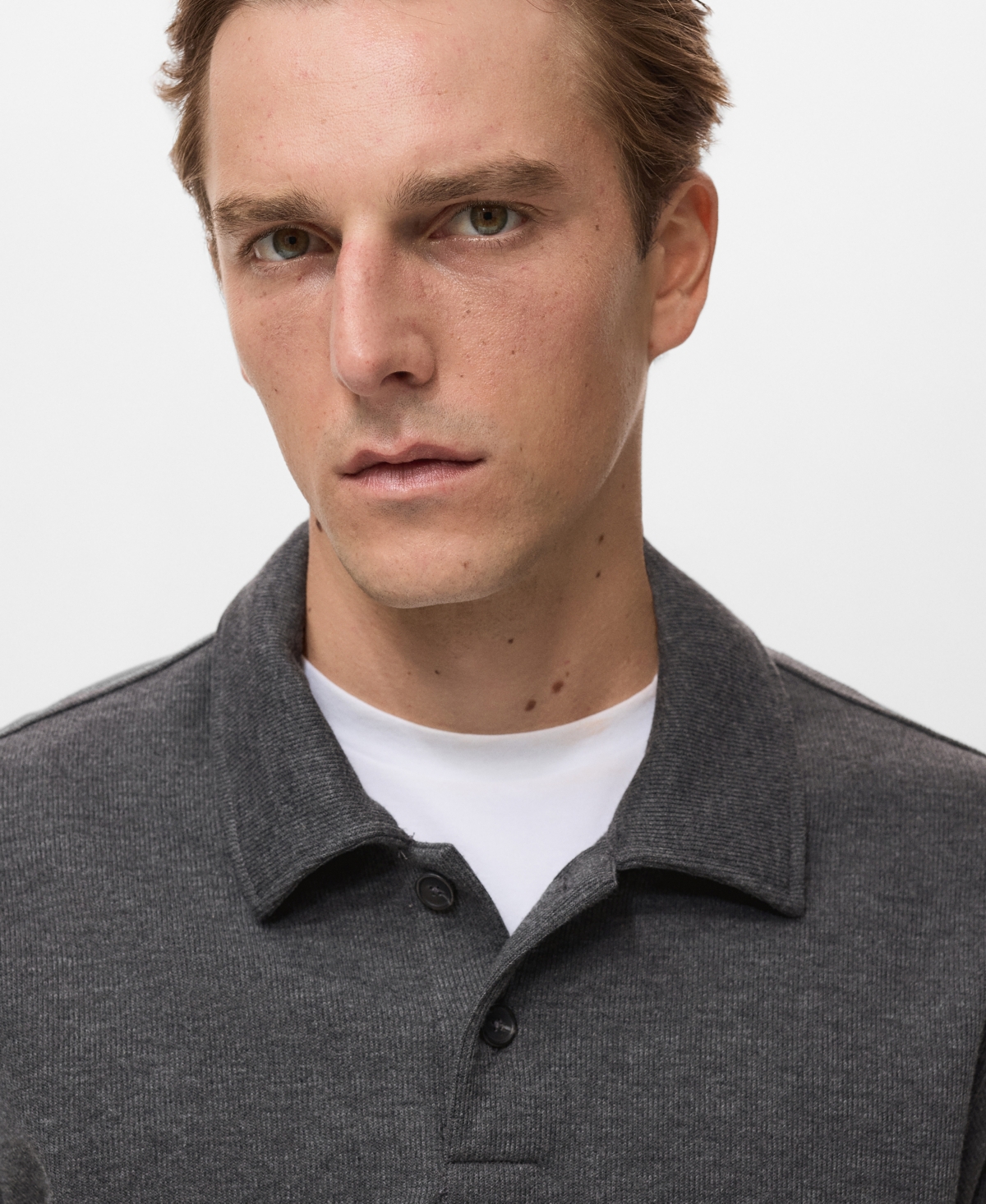 Mango Men's Regular-Fit Polo Sweatshirt