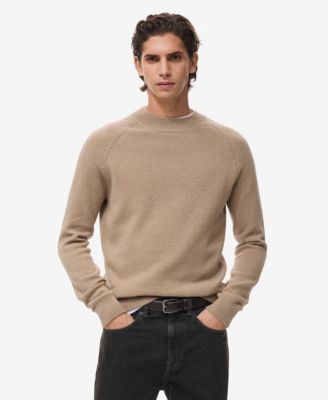 MANGO - Men's 100% Wool Perkins Neck Sweater