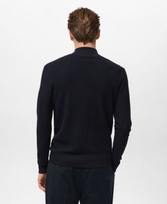 Men's Structured Perkins-Neck Sweater