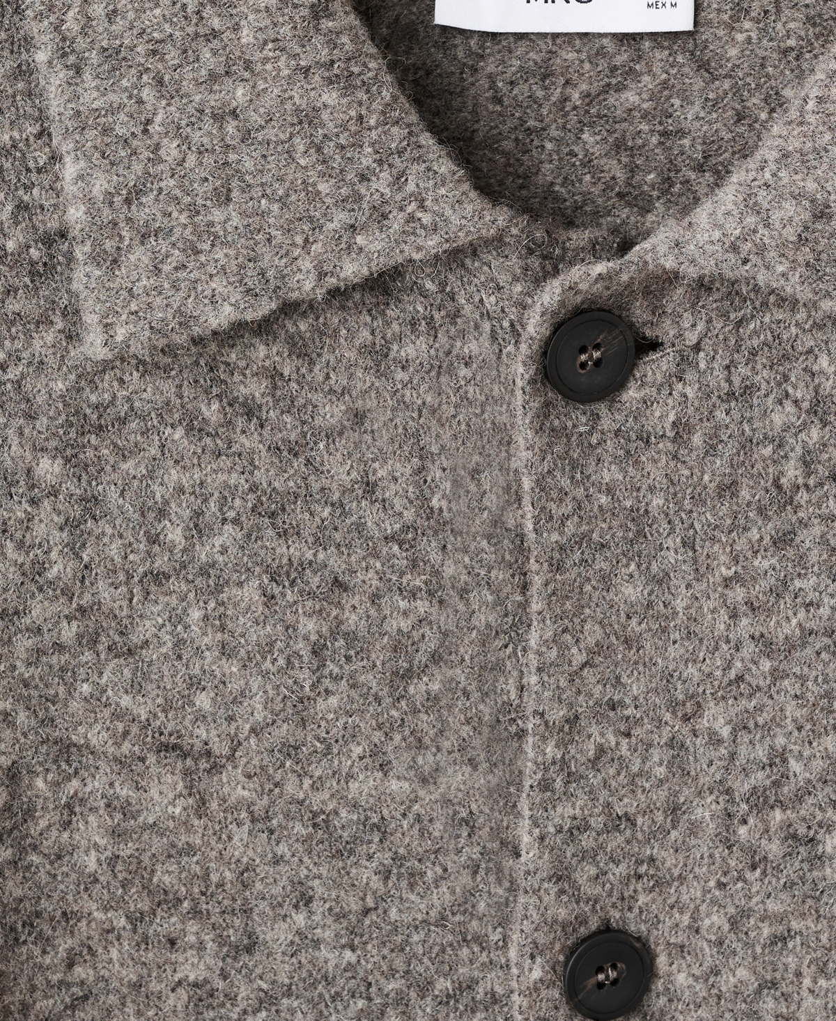 Mango Men's Knitted Wool Blend Cardigan