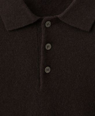 Men's Cashmere Polo Sweater