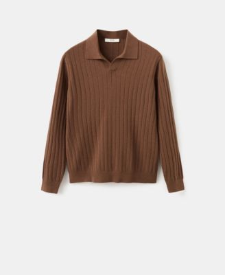 Men's Cashmere Polo Sweater