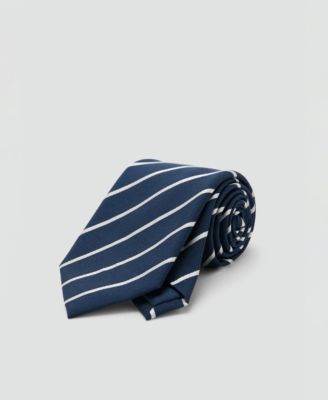 Men's Striped Silk Cotton Tie
