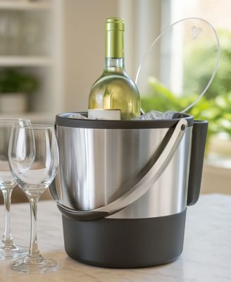 3.8 Litre Ice Bucket with Flip Top Lid and Ice Scoop