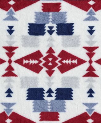 Americana Printed Ultra Soft Plush Fleece Throw, 50" x 70"