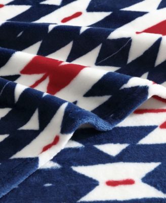 Americana Printed Ultra Soft Plush Fleece Throw, 50" x 70"