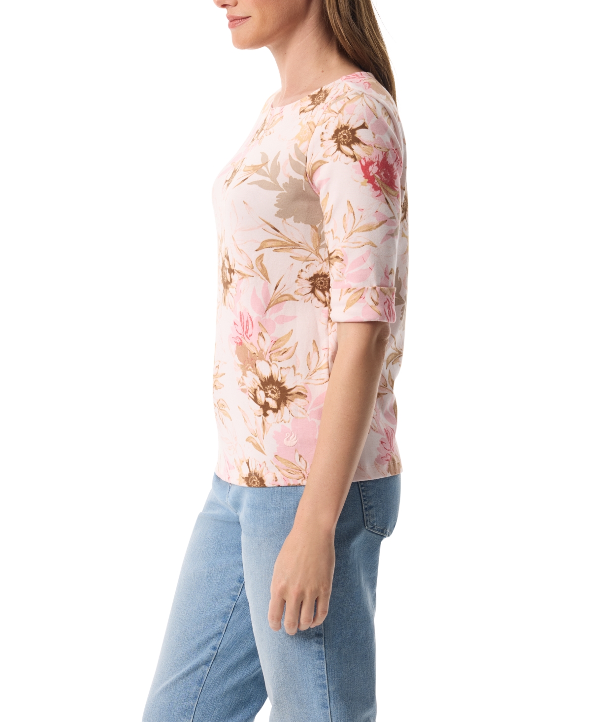 Gloria Vanderbilt Women's Alanis Boatneck T-Shirt