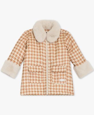 Baby Girls' Long-Sleeve Top, Coat and Denim Jeans, 3-Piece Set