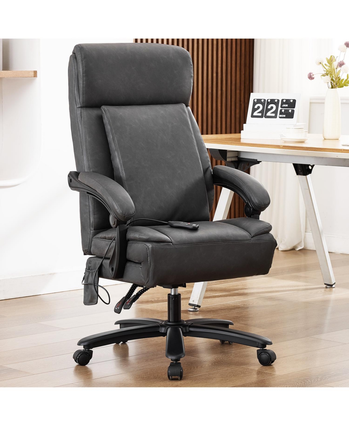 Dyhome Kitchen Chairs Mid-Century Modern Dining Chairs Set of 4, Kitchen Dining Room Chairs