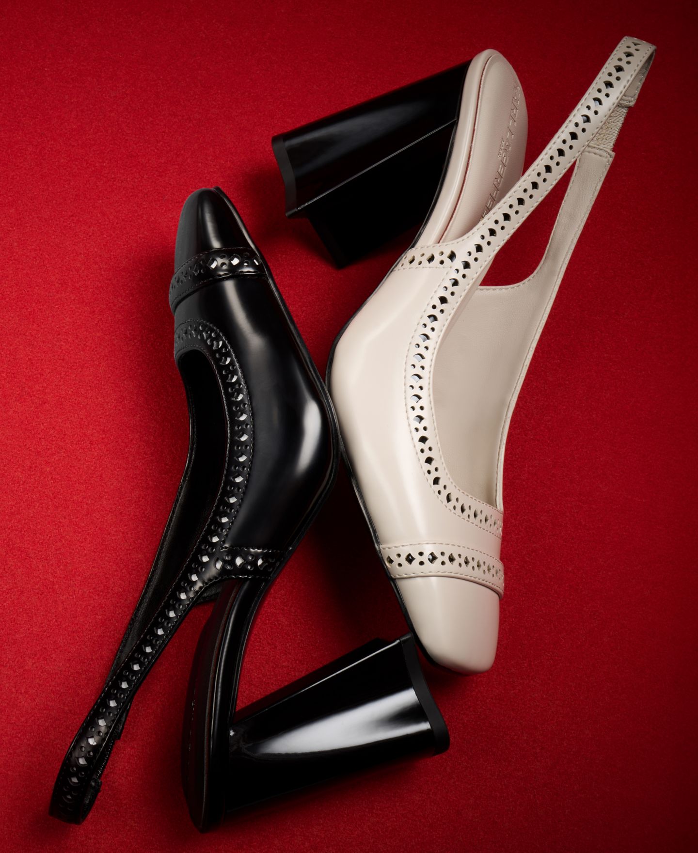 Женские туфли KARL LAGERFELD PARIS Siofra Square Toe Heels, цвет: Угольный — фото 6