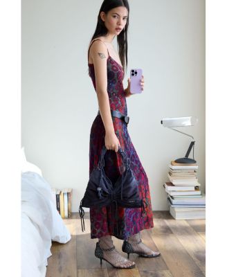 Women's Small bag with shiny bow