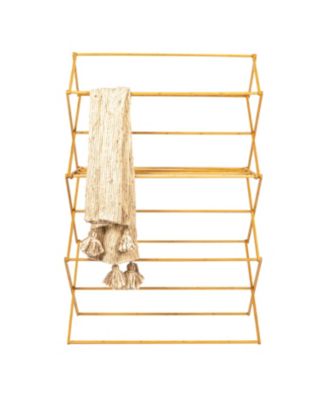 Bamboo Oversized Clothes Drying Folding Rack