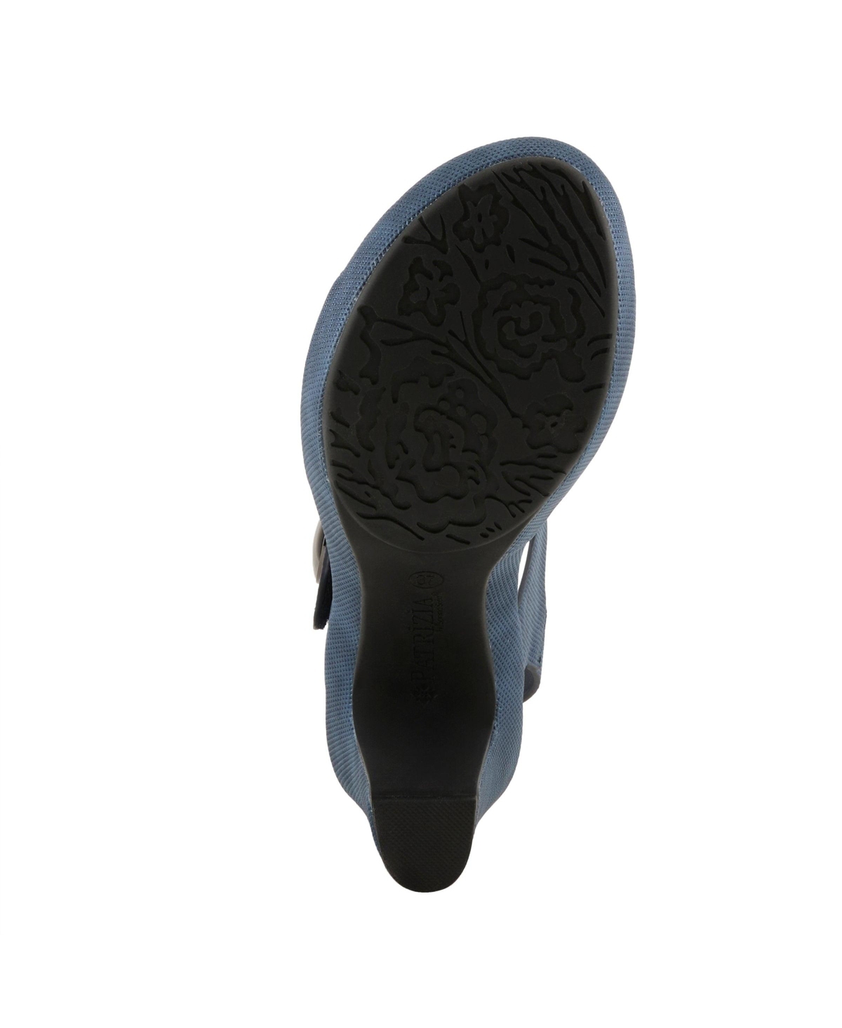 Patrizia Women's Dade-woven Textured Platform Sandals with Metallic Button Detail