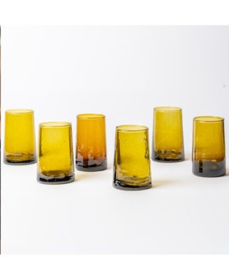 Blue Cone Glass Large - Set of 6