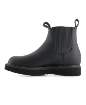 Men's Leather Chelsea Boots with Elastic Shaft