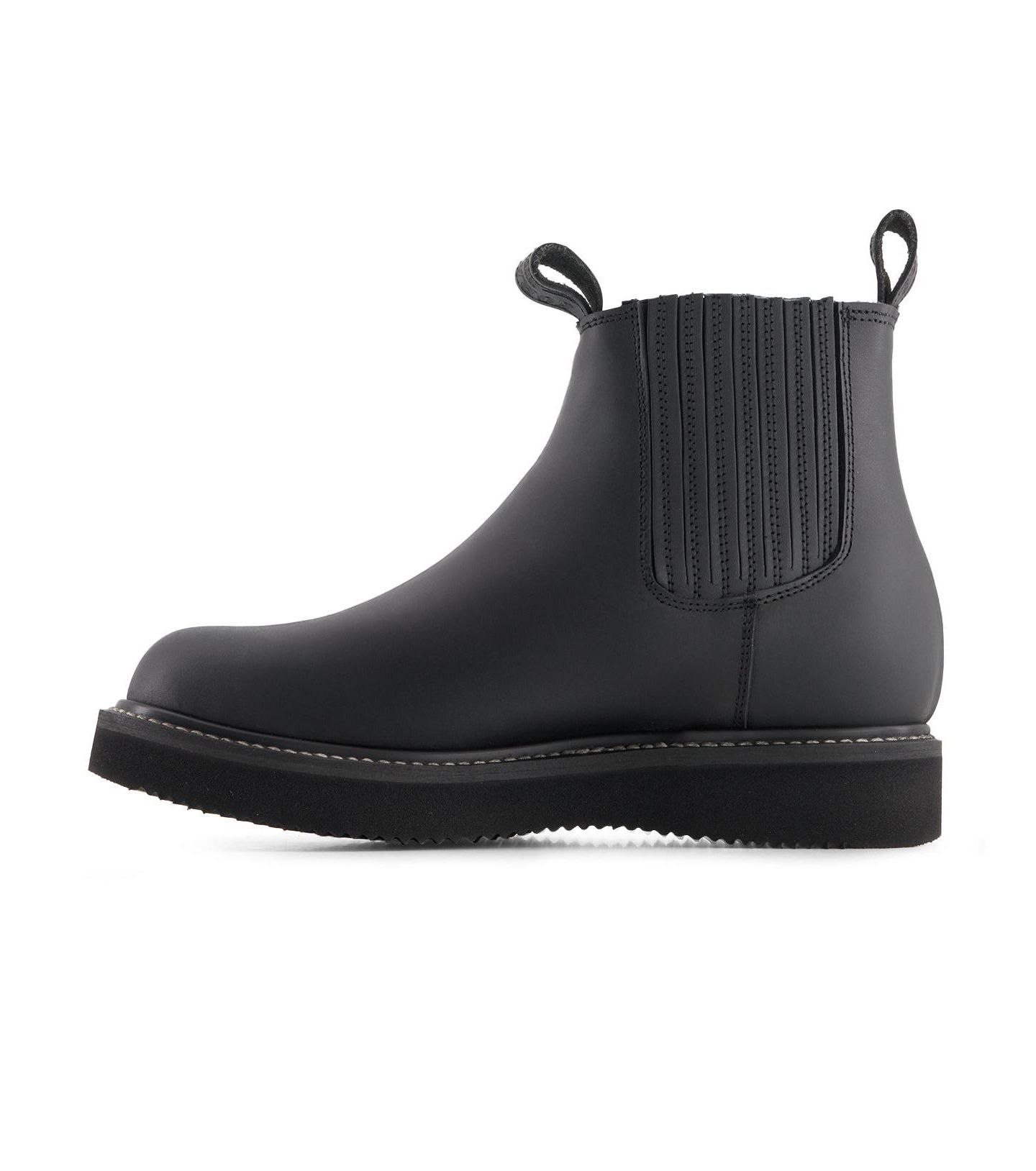 Мужские ботинки Forastero Leather Chelsea Boots with Elastic Shaft, цвет: Чёрный — фото 4