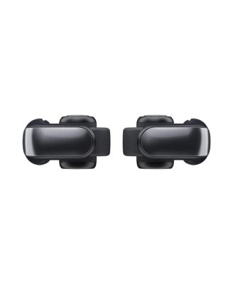 Ultra Open Wireless Earbuds, Black, Bundle with White Smoke Silicone Case Cover