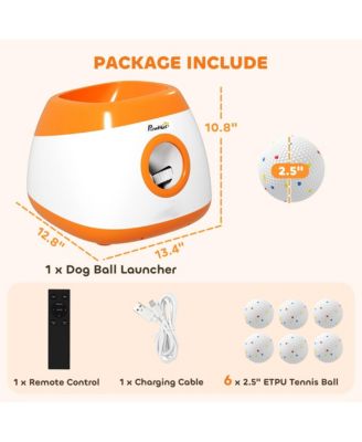 Automatic Dog Ball Launcher, Dog Ball Thrower, 26-79 FT Disce