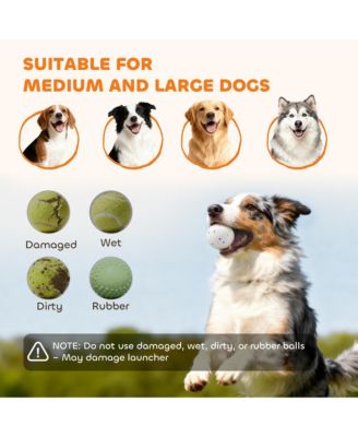 Automatic Dog Ball Launcher, Dog Ball Thrower, 26-79 FT Disce