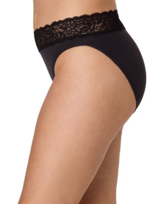 Women's Everyday Pretty Lace Hi Cut Brief Panty