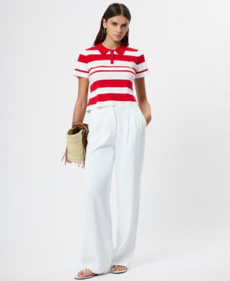 Women's Short-Sleeve Collared Top