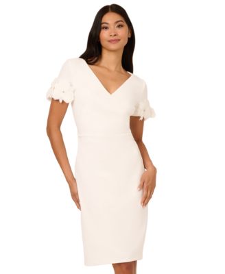 Women's Embellished-Sleeve Sheath Dress